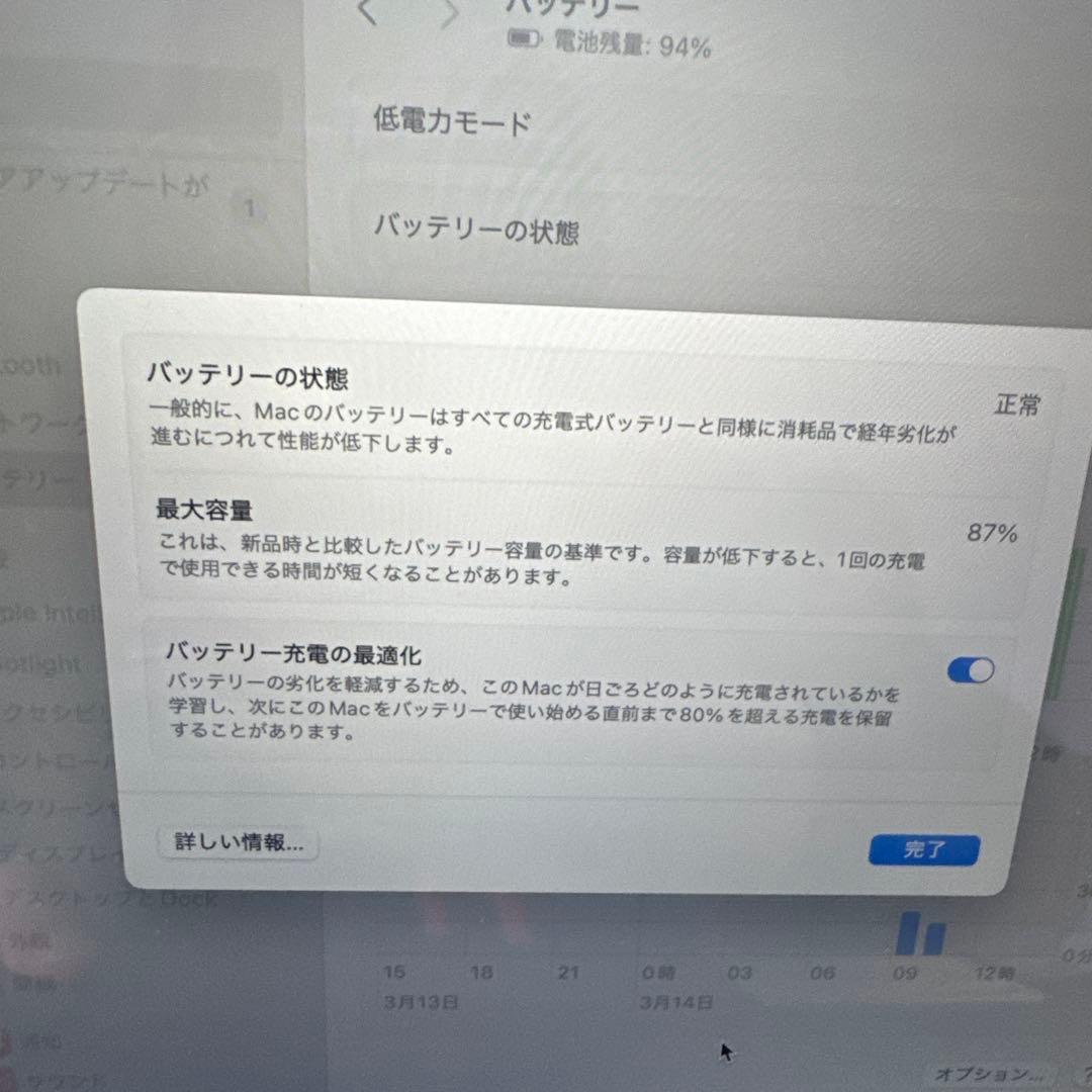 M1 macbook air 13inch 8GBメモリ 512GB SSD