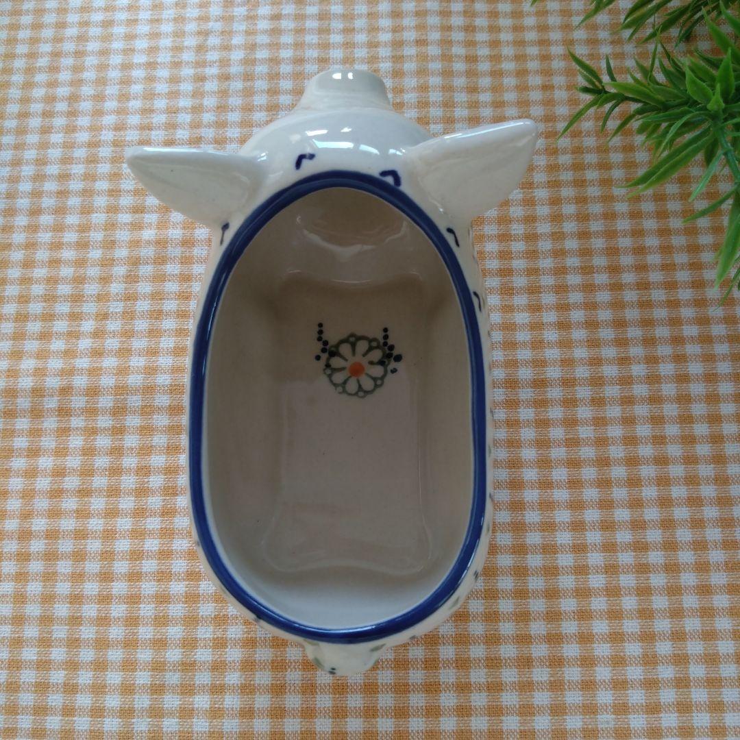 ブタさん小物入れ ポーランド食器