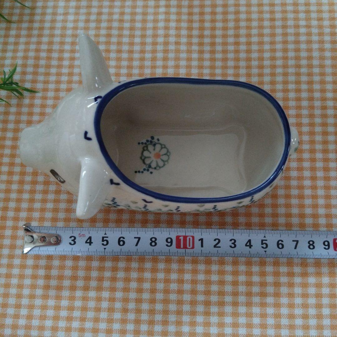 ブタさん小物入れ ポーランド食器