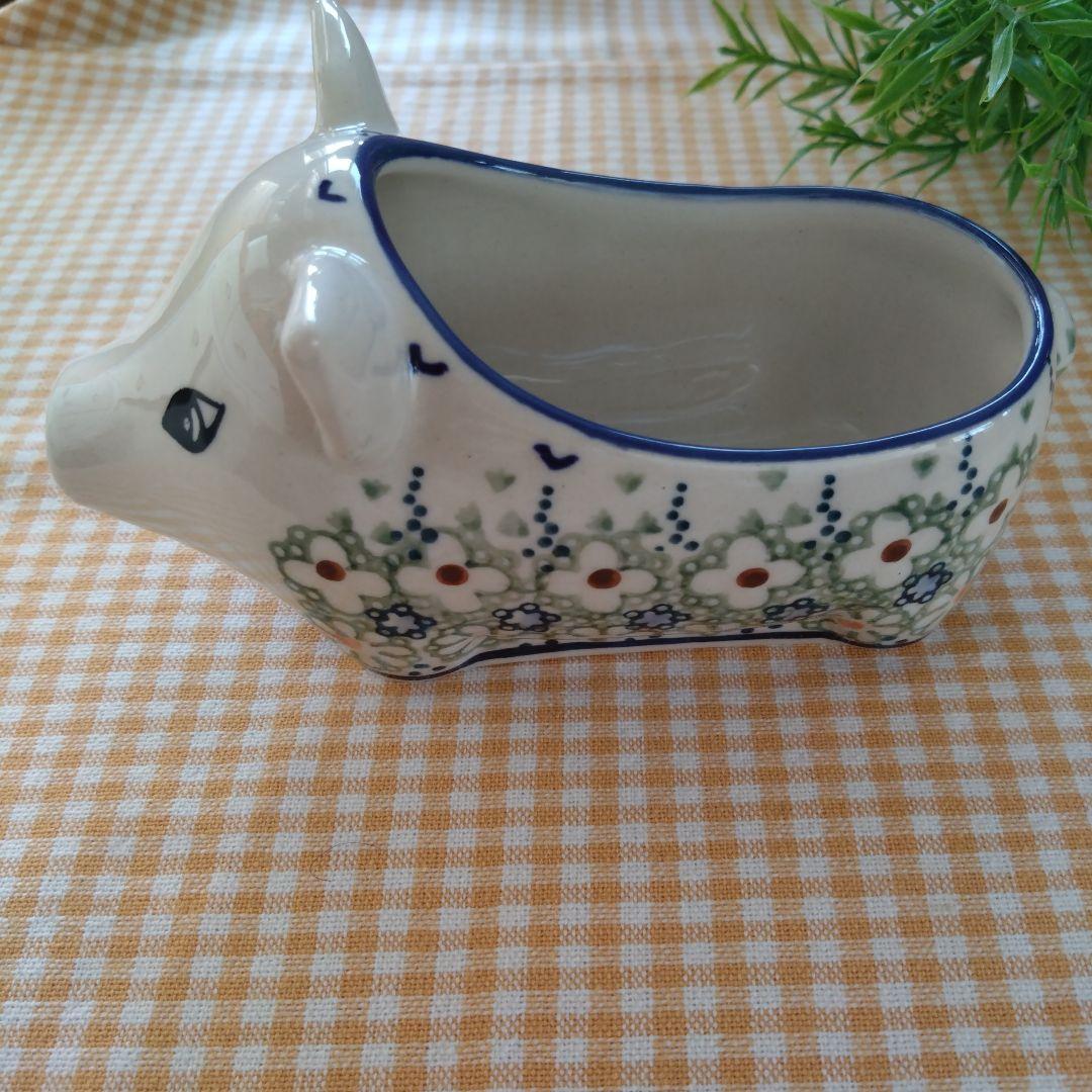 ブタさん小物入れ ポーランド食器