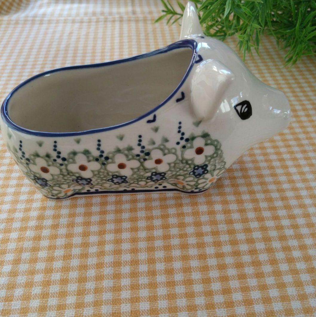 ブタさん小物入れ ポーランド食器