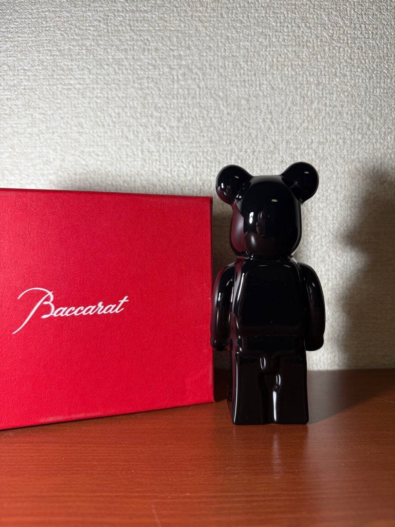 【美品】バカラ・ベアブリック　【ブラック】
