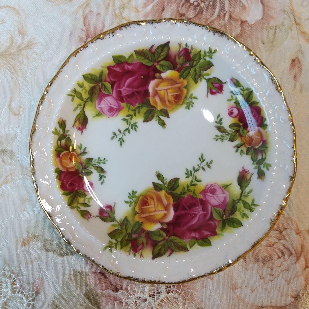 英国製 オールドカントリーローズ 小皿 トリンケットディッシュ 5枚