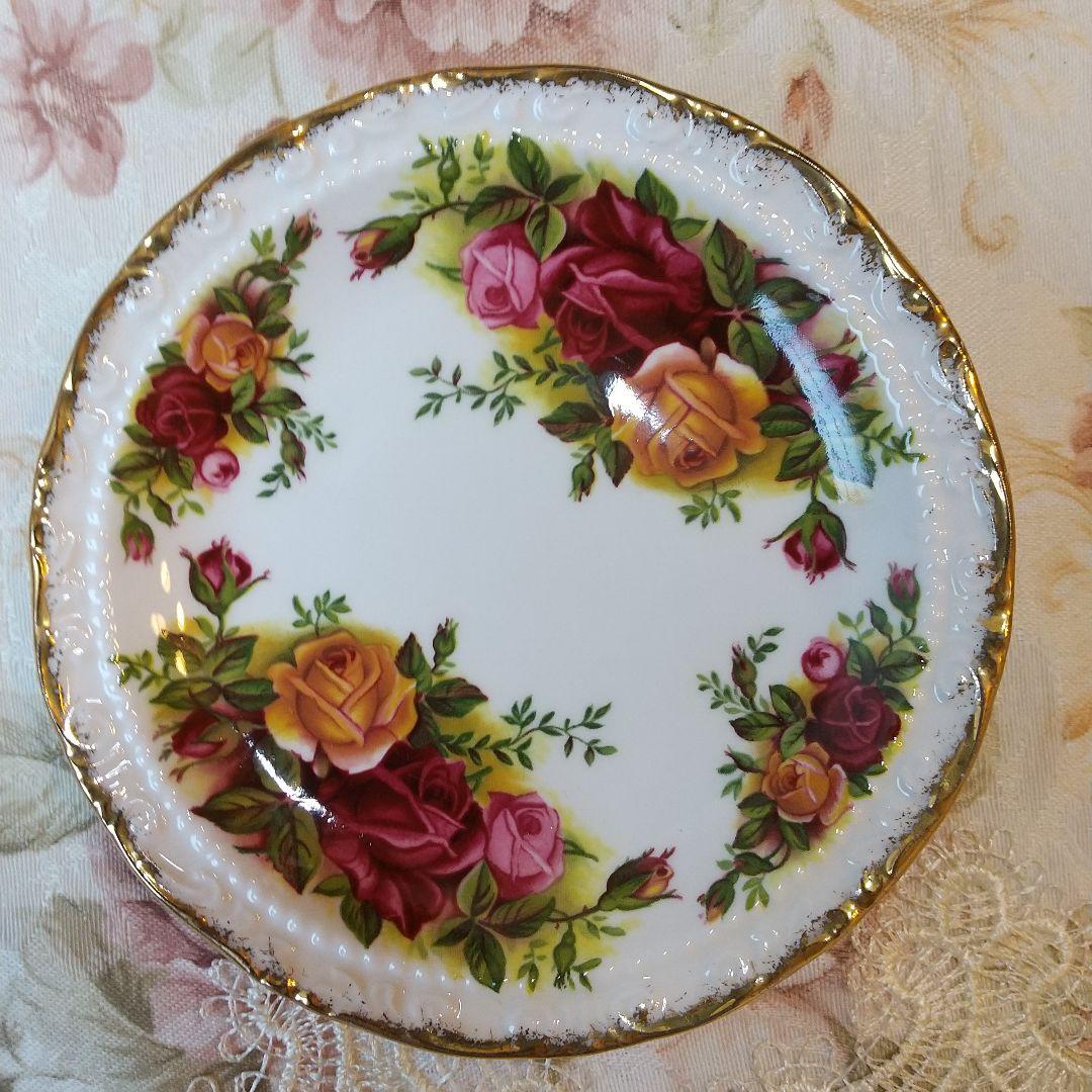 英国製 オールドカントリーローズ 小皿 トリンケットディッシュ 5枚