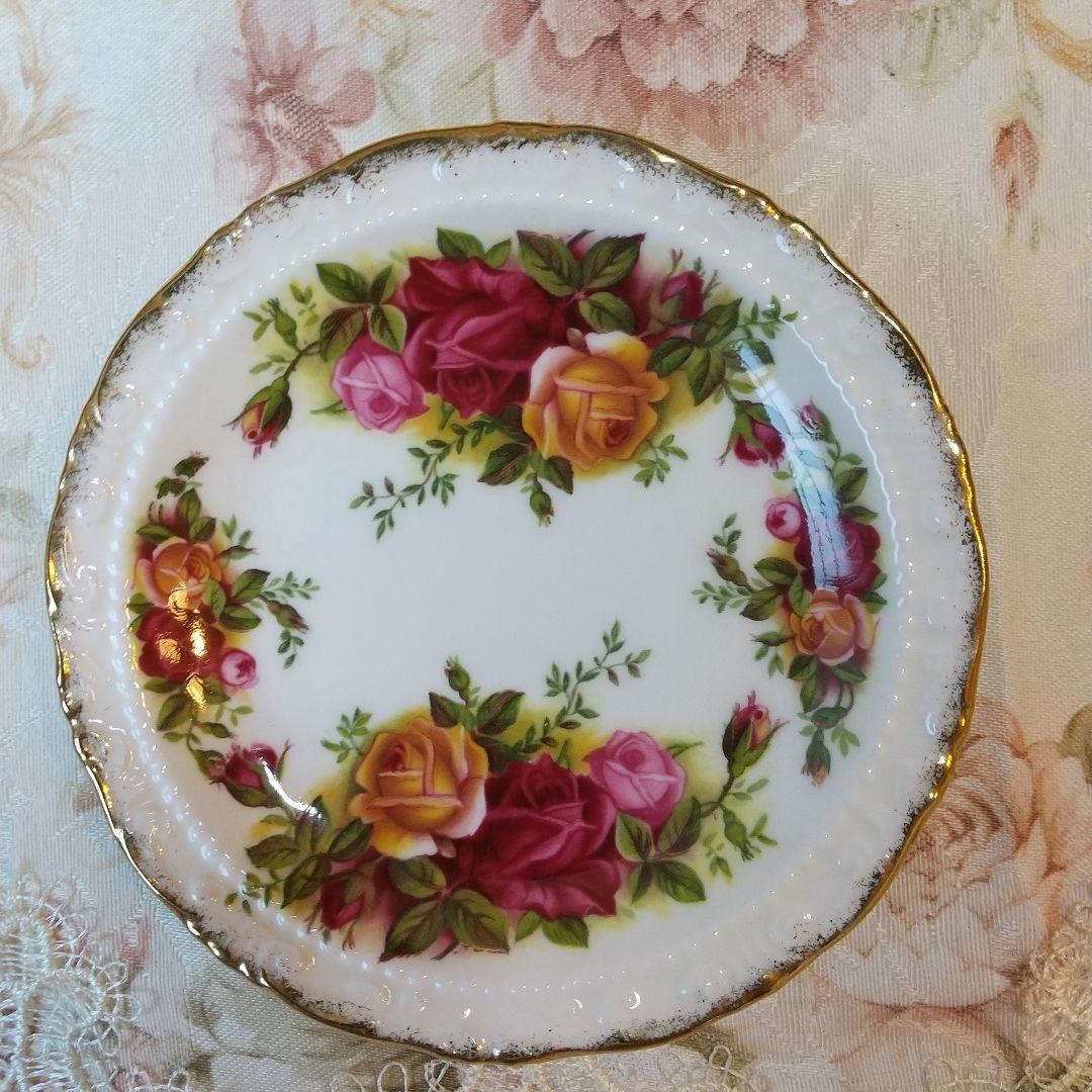 英国製 オールドカントリーローズ 小皿 トリンケットディッシュ 5枚
