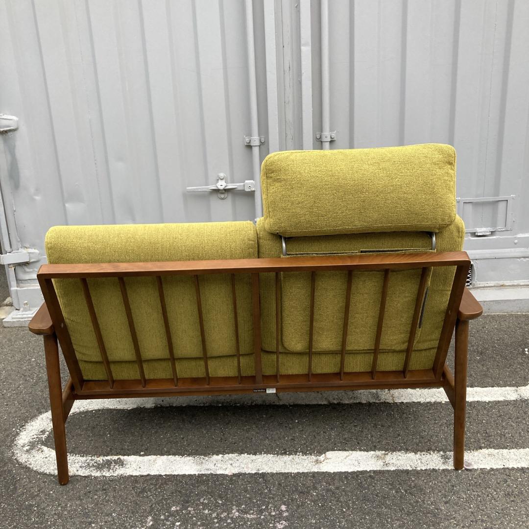 【お値下げOK】綺麗 カリモク スタンダードモダン２Pソファ＋ヘッドレスト付き