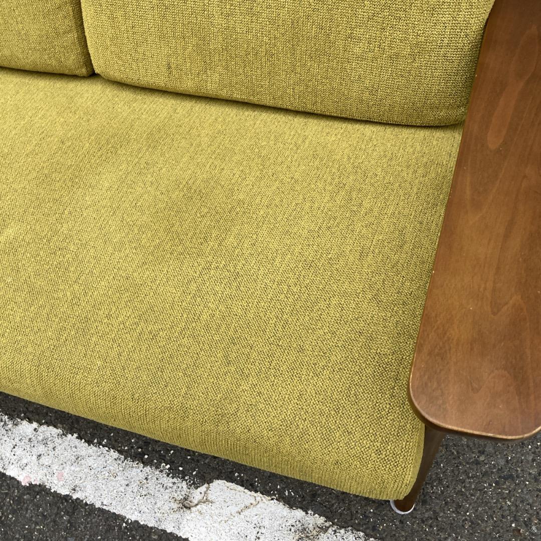 【お値下げOK】綺麗 カリモク スタンダードモダン２Pソファ＋ヘッドレスト付き