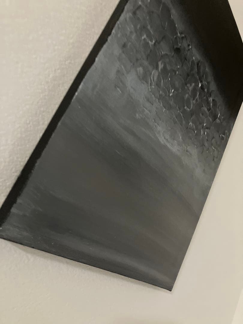 モダンアート　三連　抽象画　〜波〜