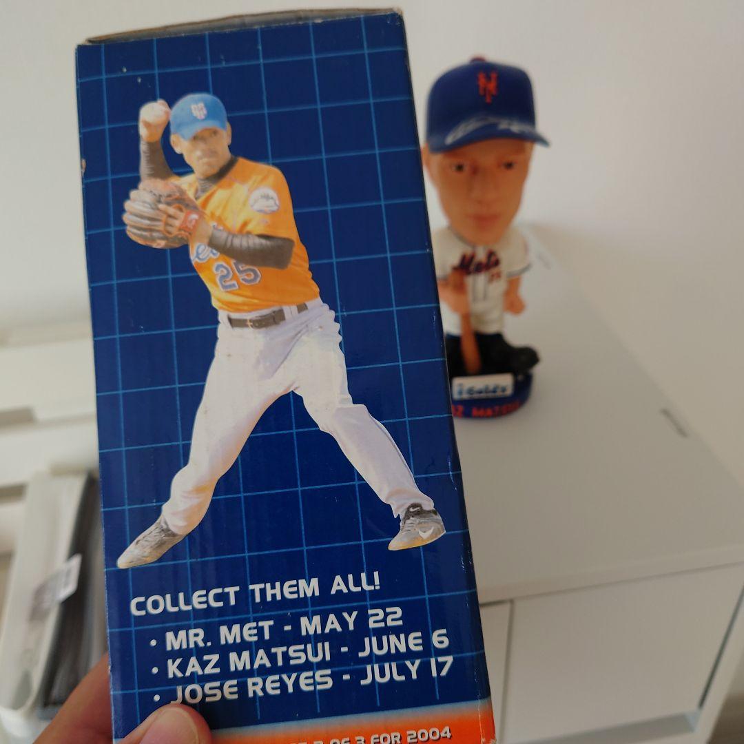 西部ライオンズ新監督　NYメッツ時代の松井稼頭央 ボブルヘッド人形　サイン入り