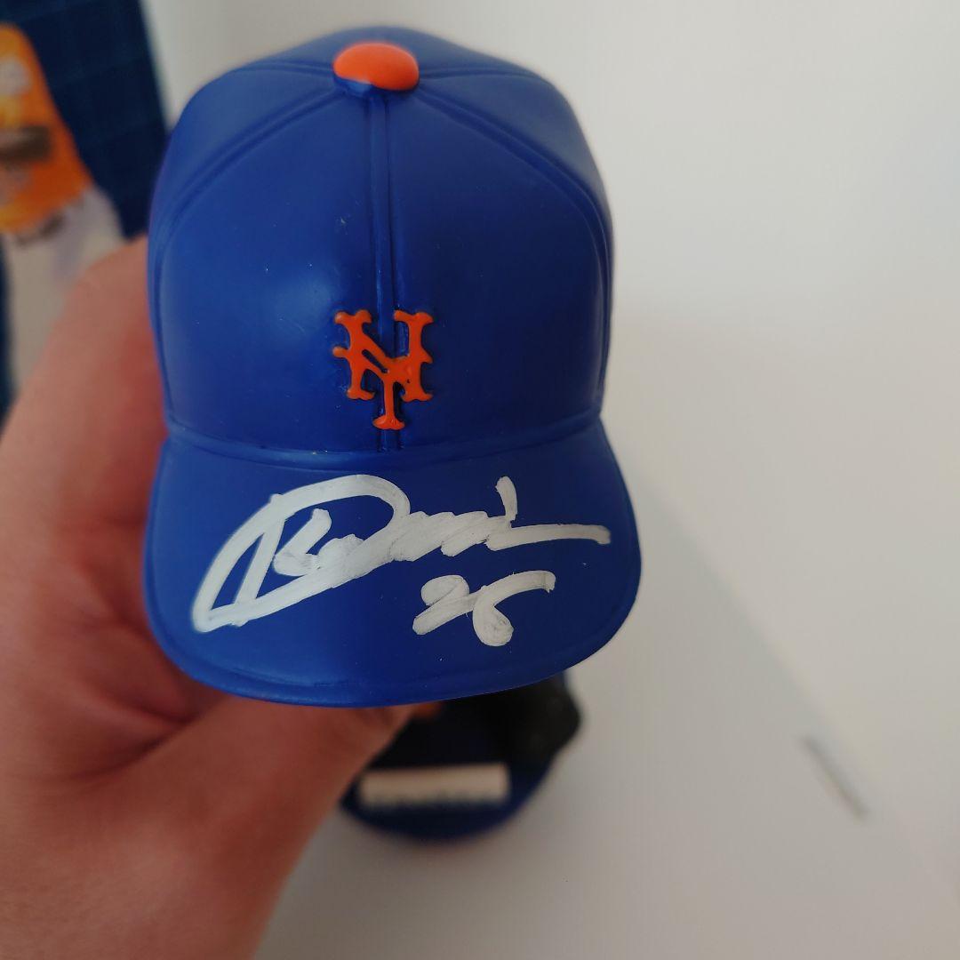 西部ライオンズ新監督　NYメッツ時代の松井稼頭央 ボブルヘッド人形　サイン入り