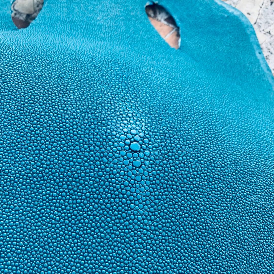 13) S エイ革 鮫革 鮫皮 stingray ガルーシャ スティングレイ