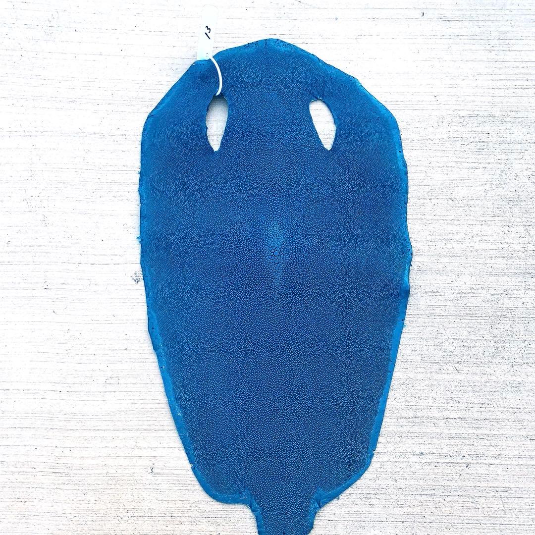 13) S エイ革 鮫革 鮫皮 stingray ガルーシャ スティングレイ