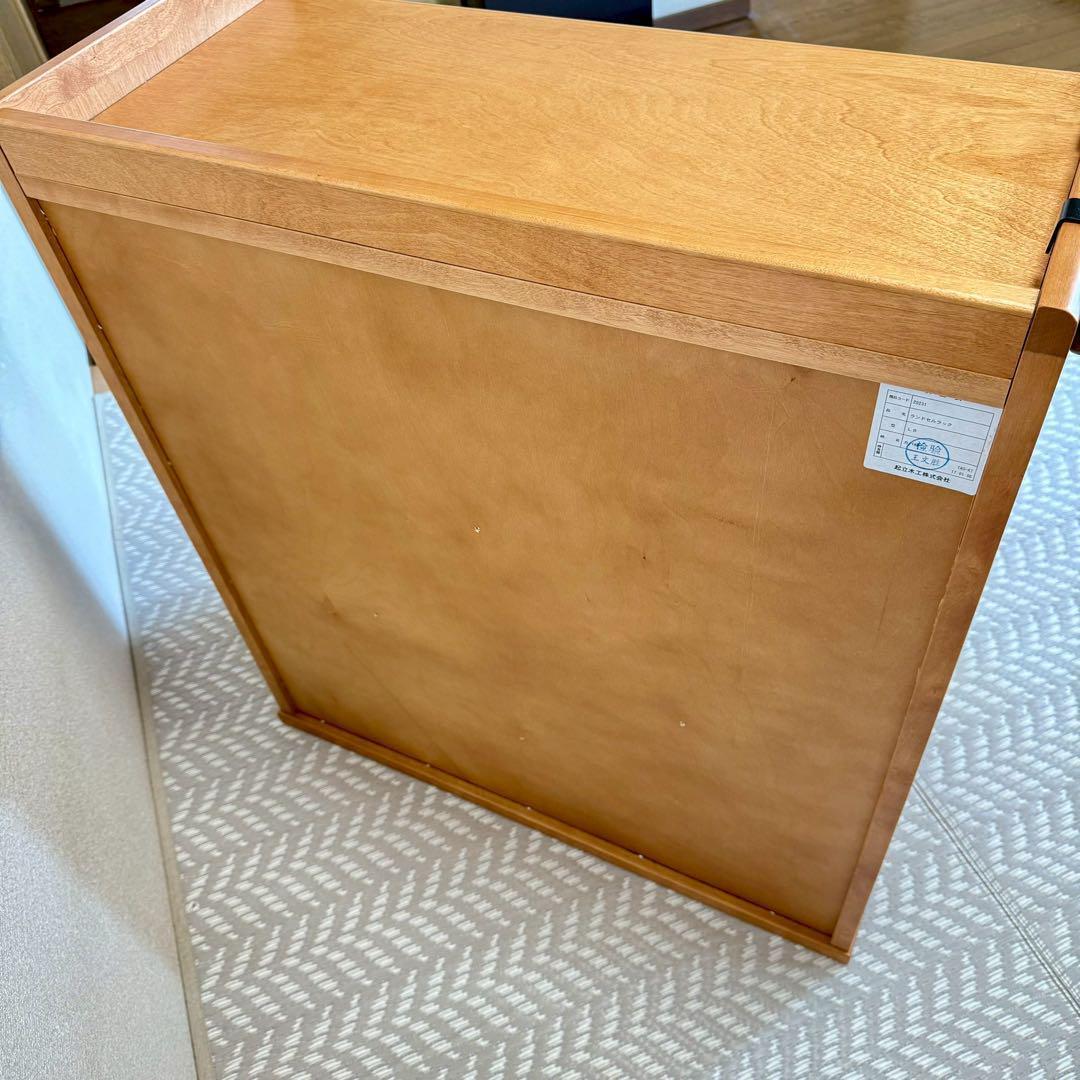 しん　起立木工 ランドセルラック 樺材 ブラウン　レコード　大塚家具