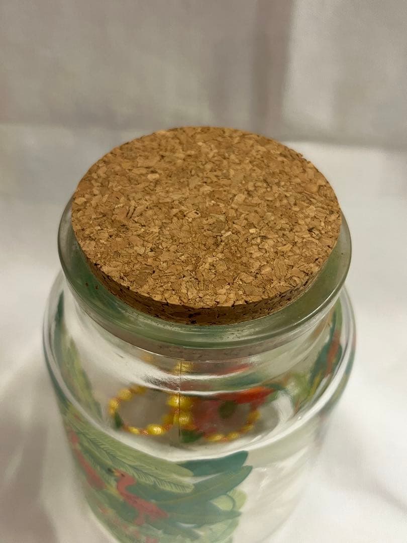 キティ　トロピカルキャニスター　ビーズ入り　サンリオ　レトロ　ハローキティ