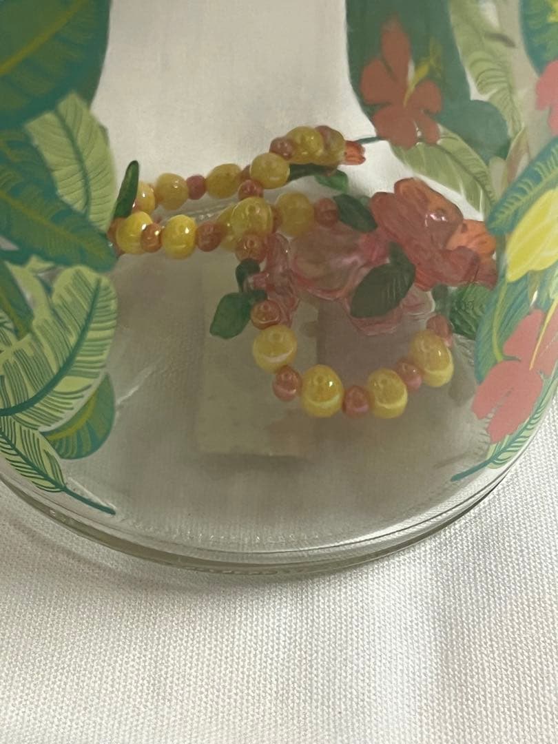 キティ　トロピカルキャニスター　ビーズ入り　サンリオ　レトロ　ハローキティ