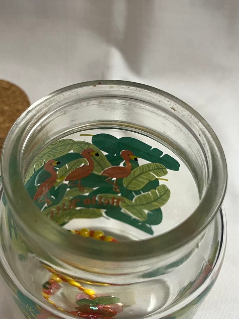 キティ　トロピカルキャニスター　ビーズ入り　サンリオ　レトロ　ハローキティ