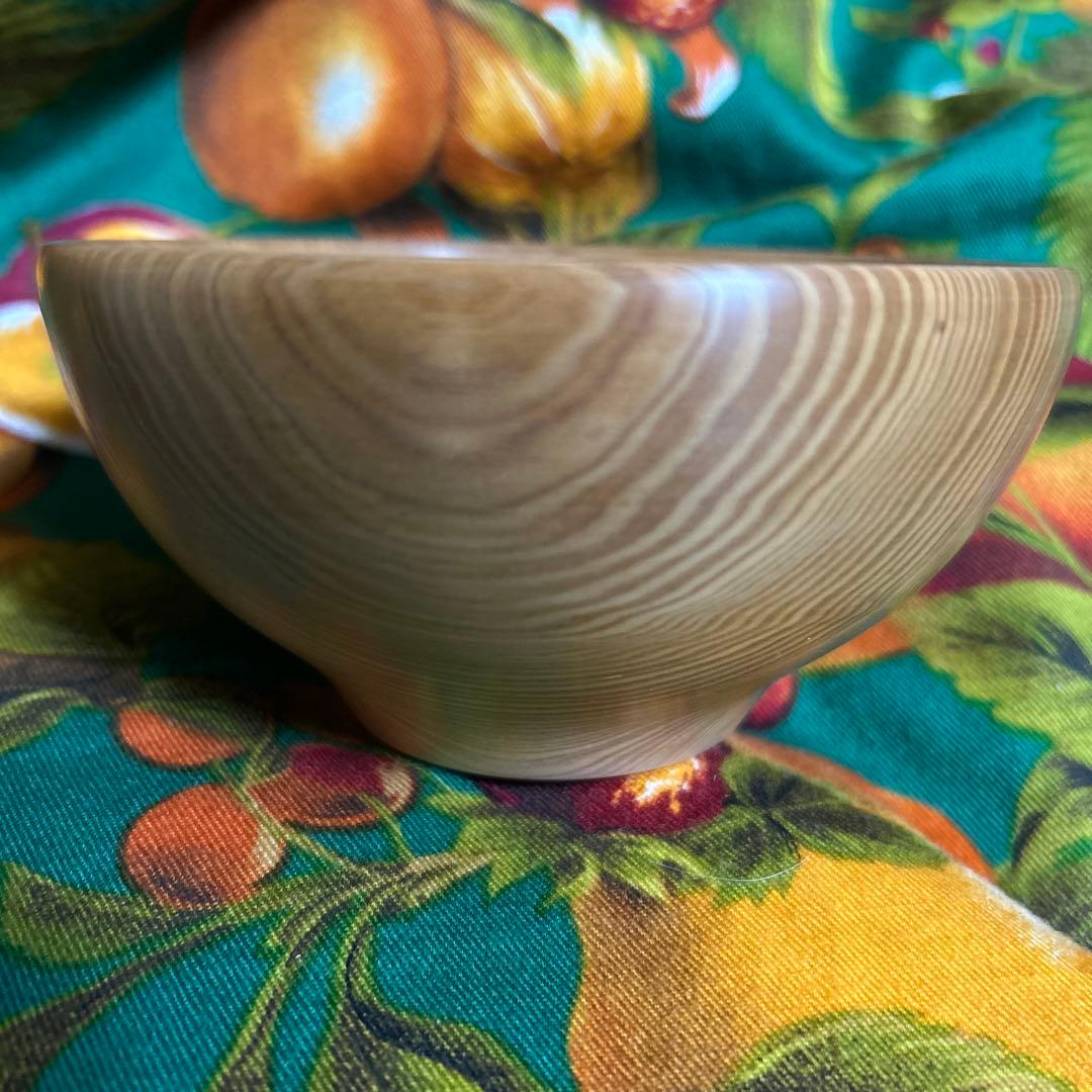 激レア　屋久杉工芸品　杉の舎　木目の美しいお碗　杉の香り　高級品　一点物