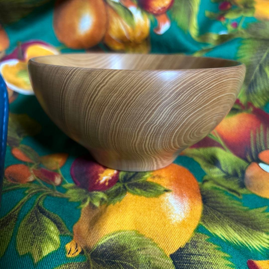 激レア　屋久杉工芸品　杉の舎　木目の美しいお碗　杉の香り　高級品　一点物