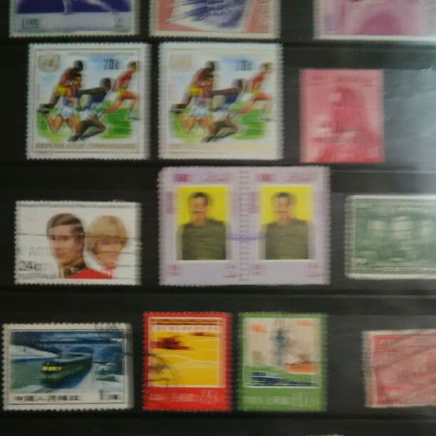 海外切手未使用　使用済混合