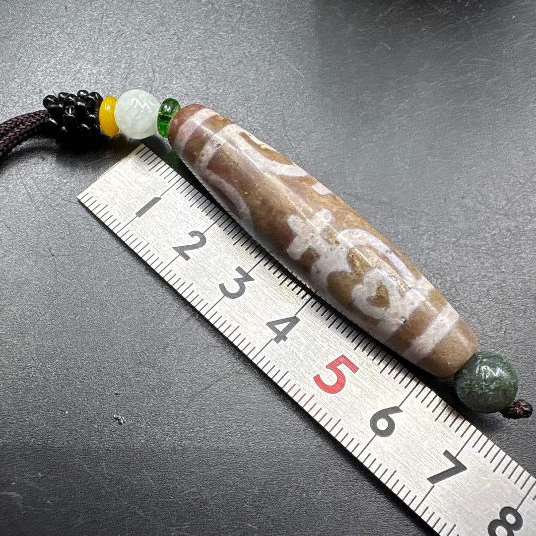 紅朱砂 宝瓶蓮花天珠 ネックレス