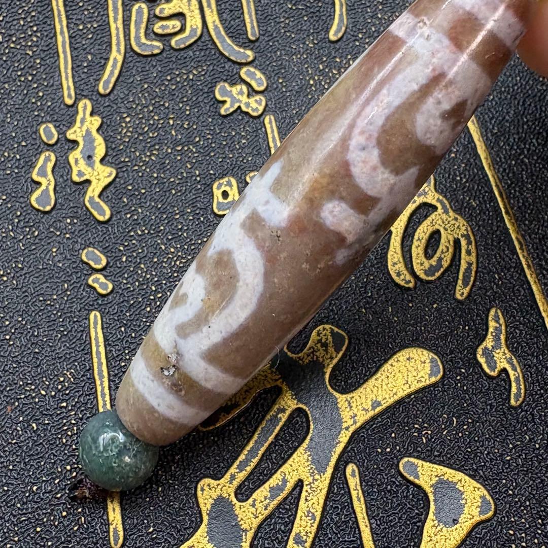 紅朱砂 宝瓶蓮花天珠 ネックレス