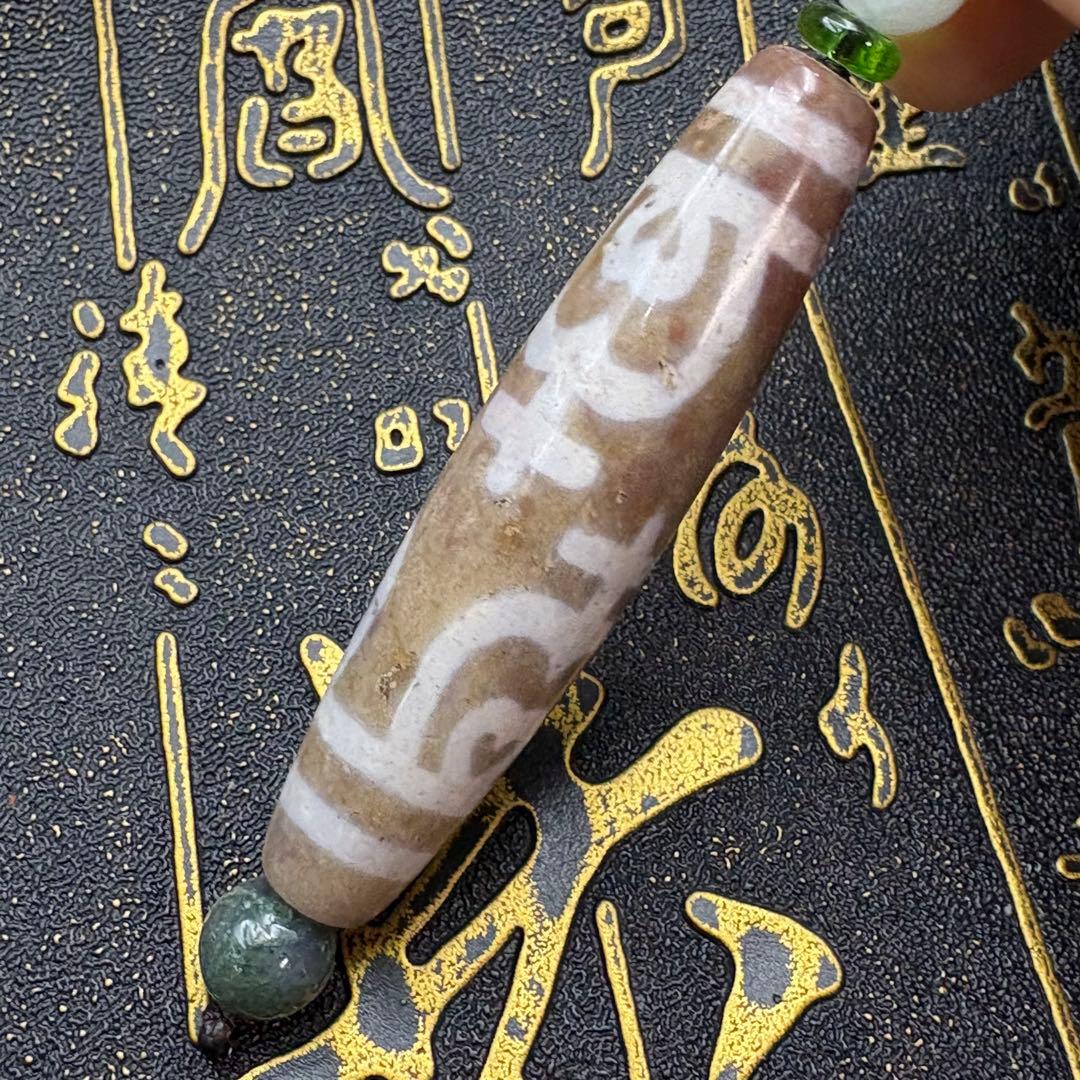 紅朱砂 宝瓶蓮花天珠 ネックレス