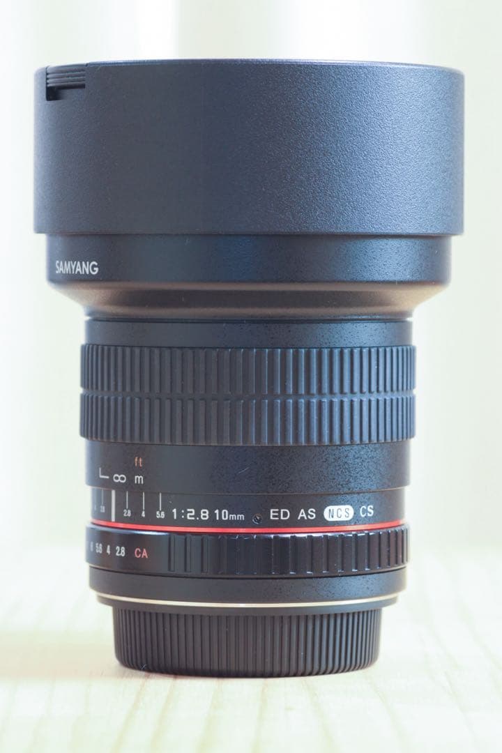 SAMYANG F2.8/10mm 超広角レンズ　キヤノンEF-Sマウント