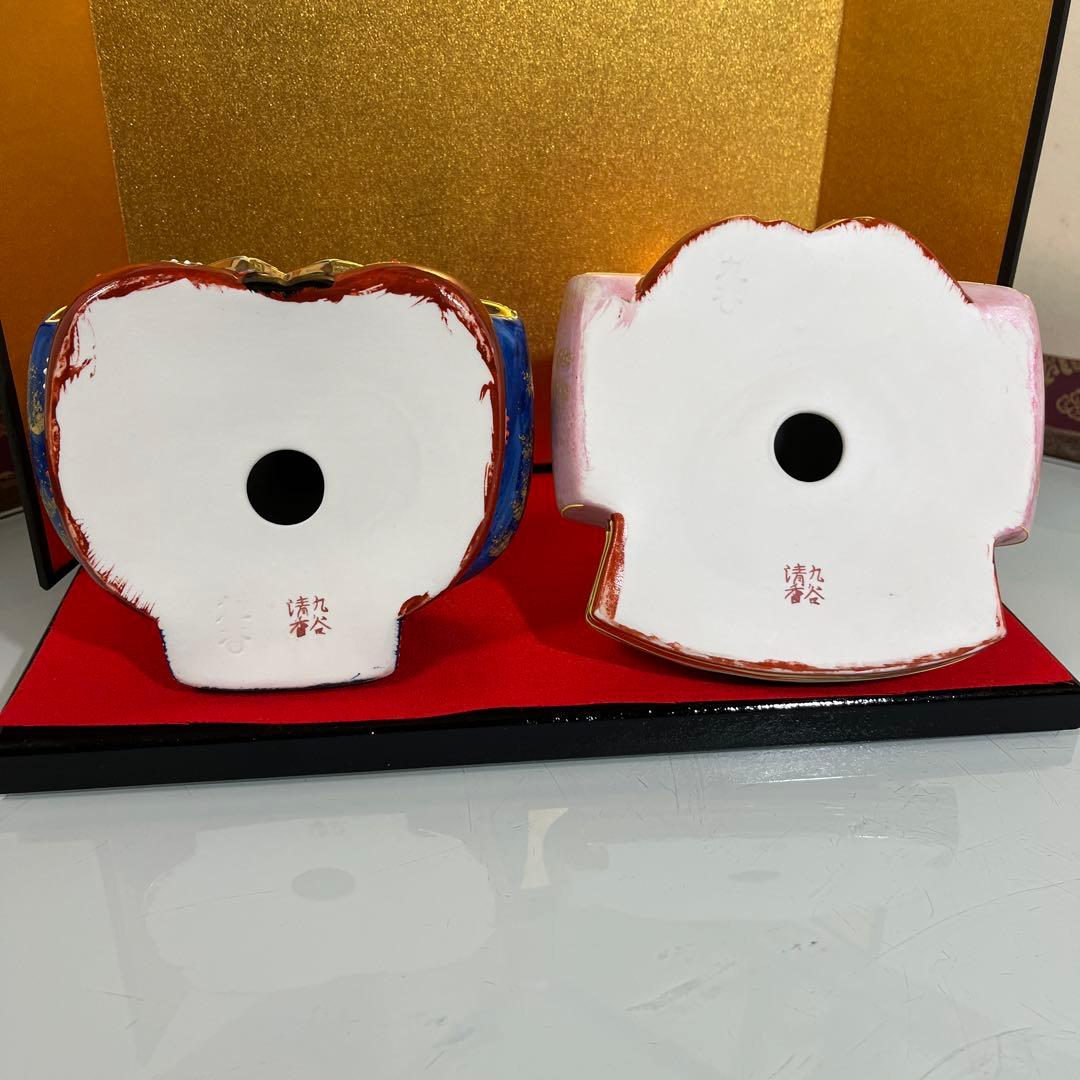 カンちゃん❣️九谷焼　親王飾り　お雛様