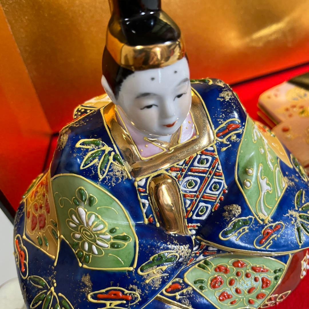 カンちゃん❣️九谷焼　親王飾り　お雛様