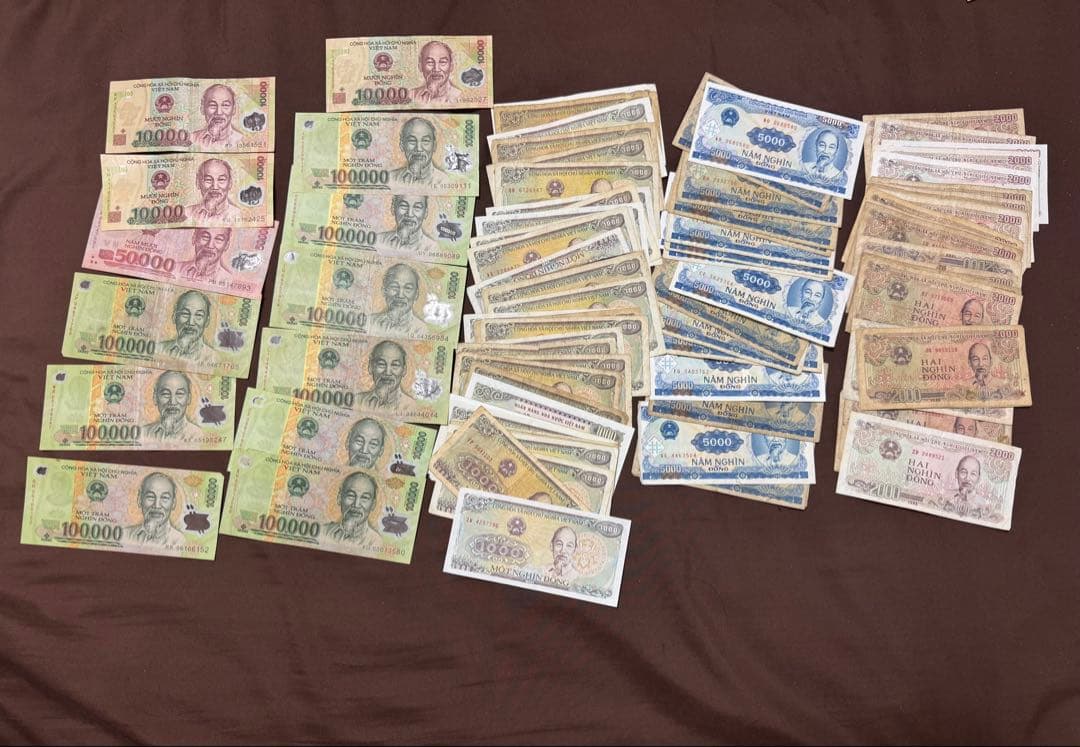 ベトナムドン　ベトナム紙幣　ベトナムお金　セット　50万ドン
