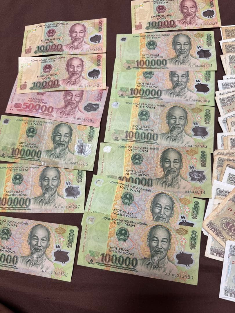 ベトナムドン　ベトナム紙幣　ベトナムお金　セット　50万ドン