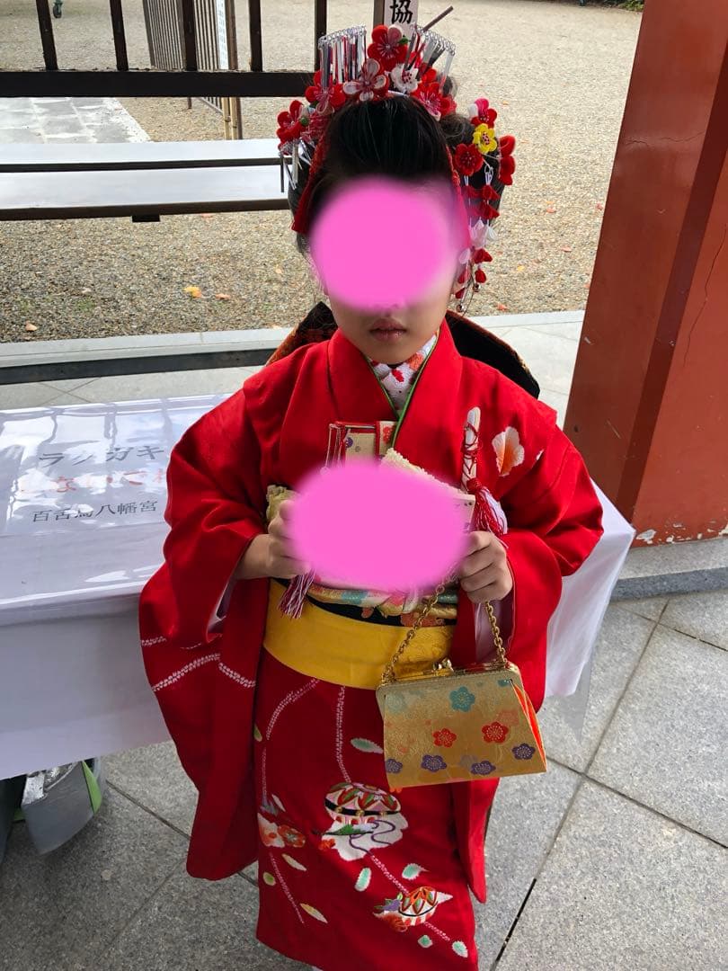 七五三　日本髪　髪飾り　かんざし　ヘアアレンジ