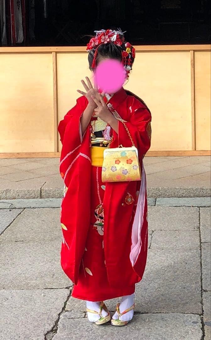 七五三　日本髪　髪飾り　かんざし　ヘアアレンジ