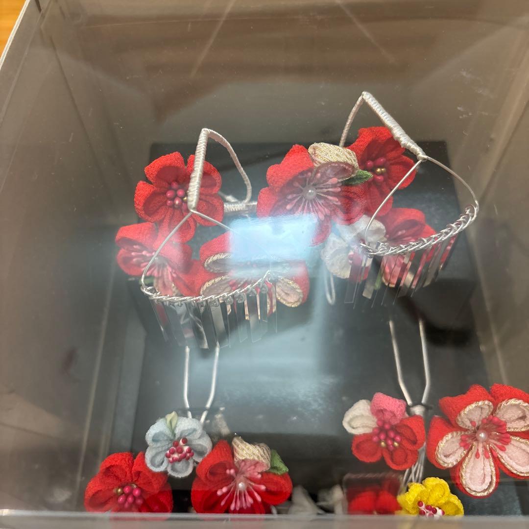七五三　日本髪　髪飾り　かんざし　ヘアアレンジ