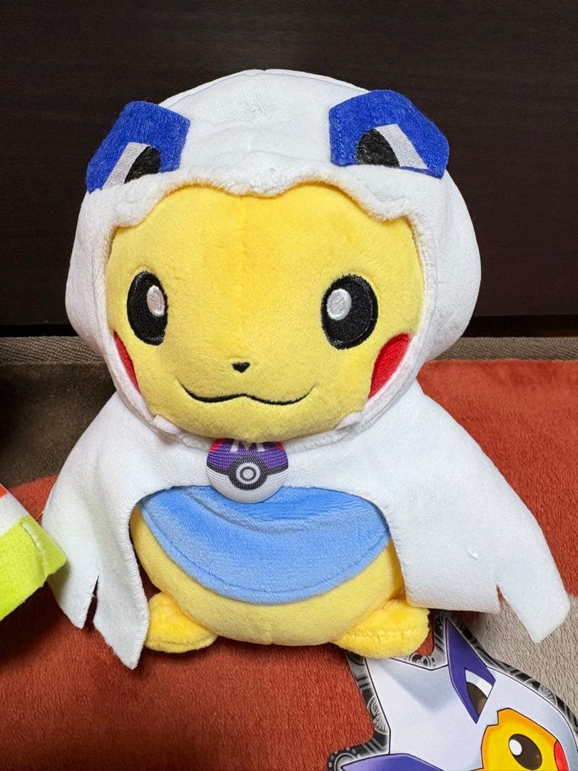 タグ有り ポケモンセンター ホウオウ ルギア ピカチュウ ぬいぐるみ ポンチョ