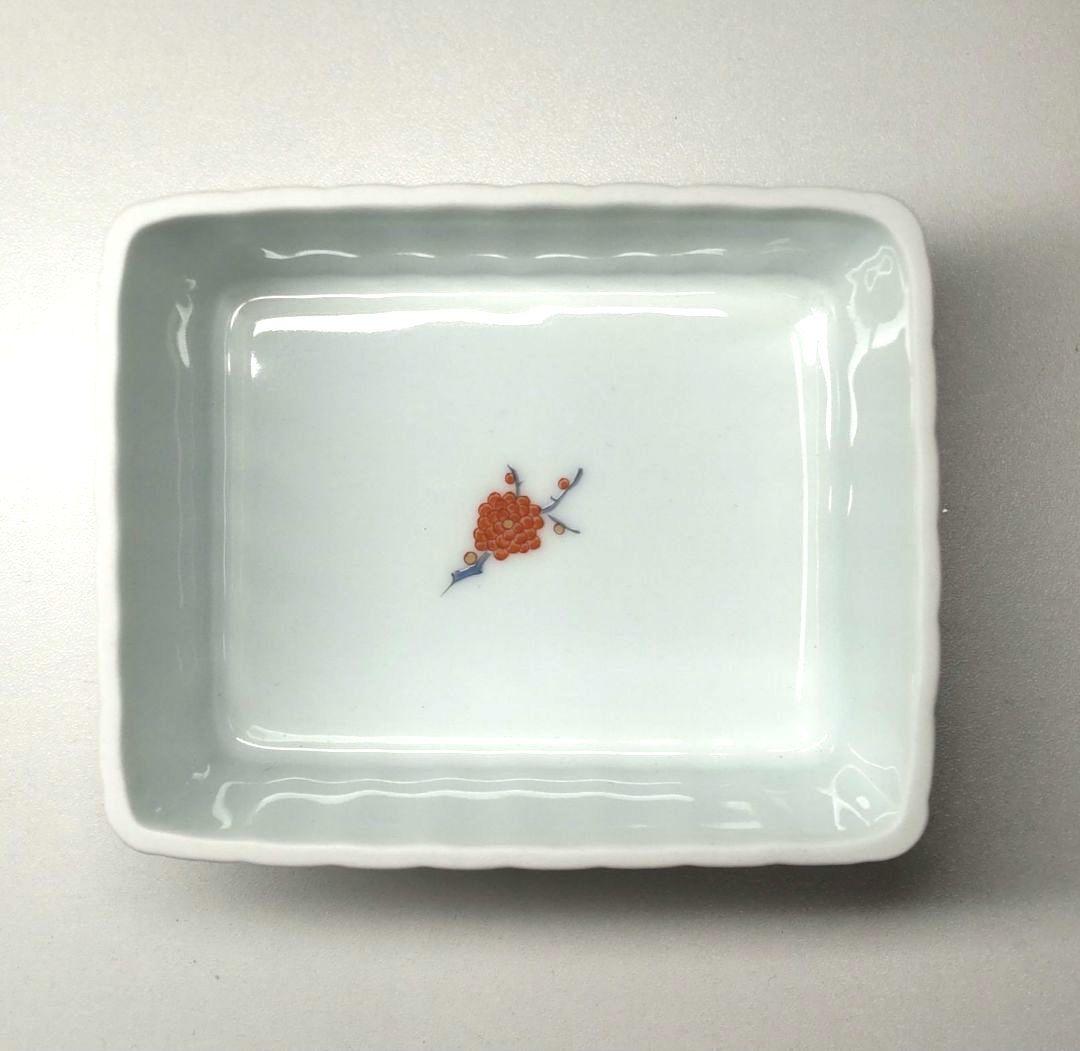 美品 深川製磁 蓋物 色絵花鳥紋 廃盤 希少