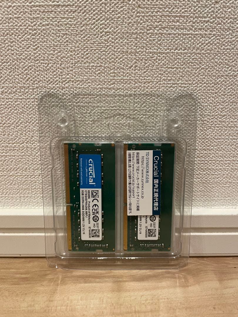 メモリー Crucial DDR4-2666 SODIMM 16GB