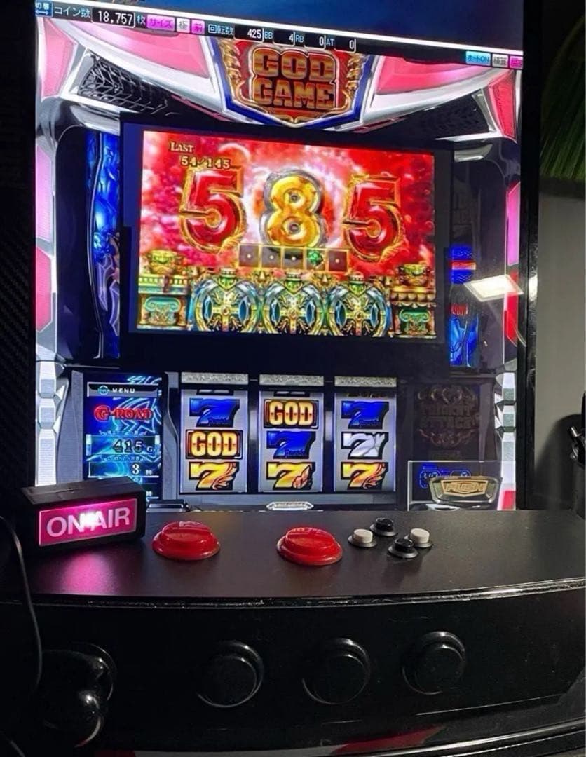 パチスロ サミタ対応 9ボタン実機レイアウト コントローラー｜USB接続