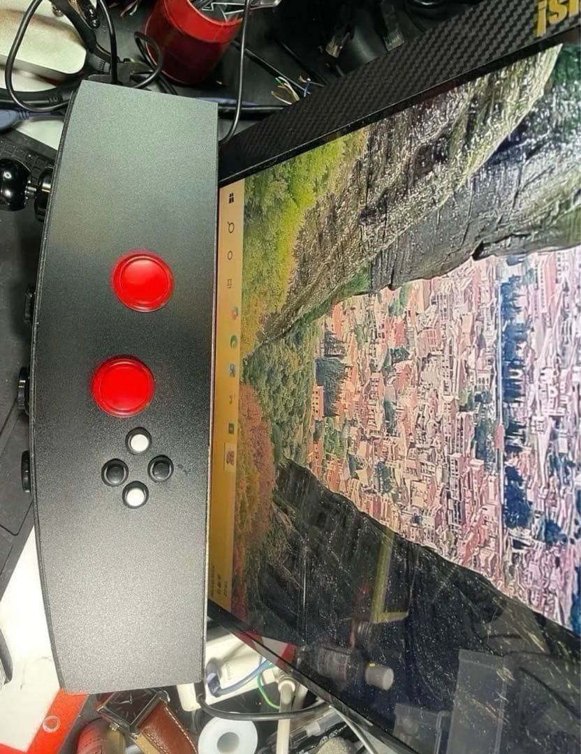 パチスロ サミタ対応 9ボタン実機レイアウト コントローラー｜USB接続