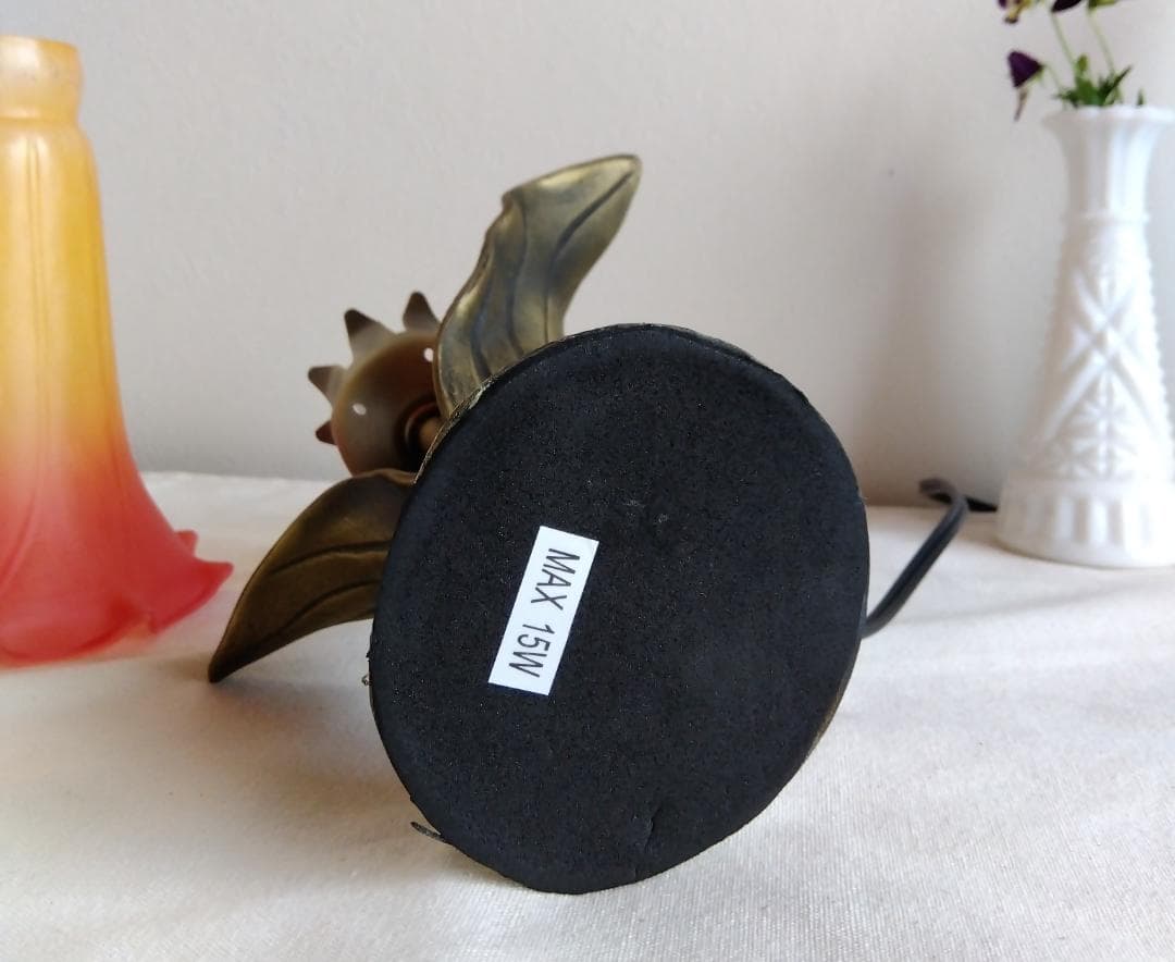 アンティーク リリー テーブルランプ フラワーシェード