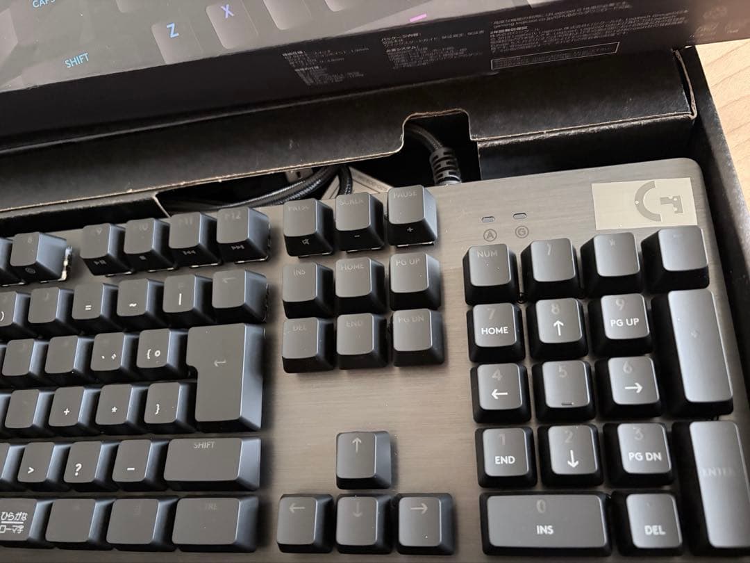 送料込 logicool G512 CARBON ゲーミングキーボード GX赤軸