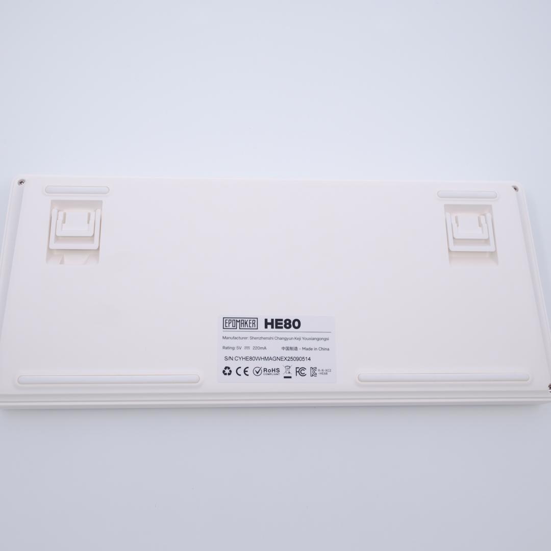 EPOMAKER HE80 8kポーリングレート ラピッドトリガー ホワイト