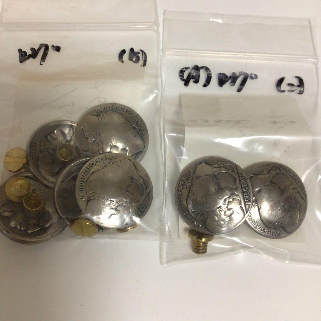 　コンチョ　加工　セット　飾りボタン　木製コレクションボックス デザイン