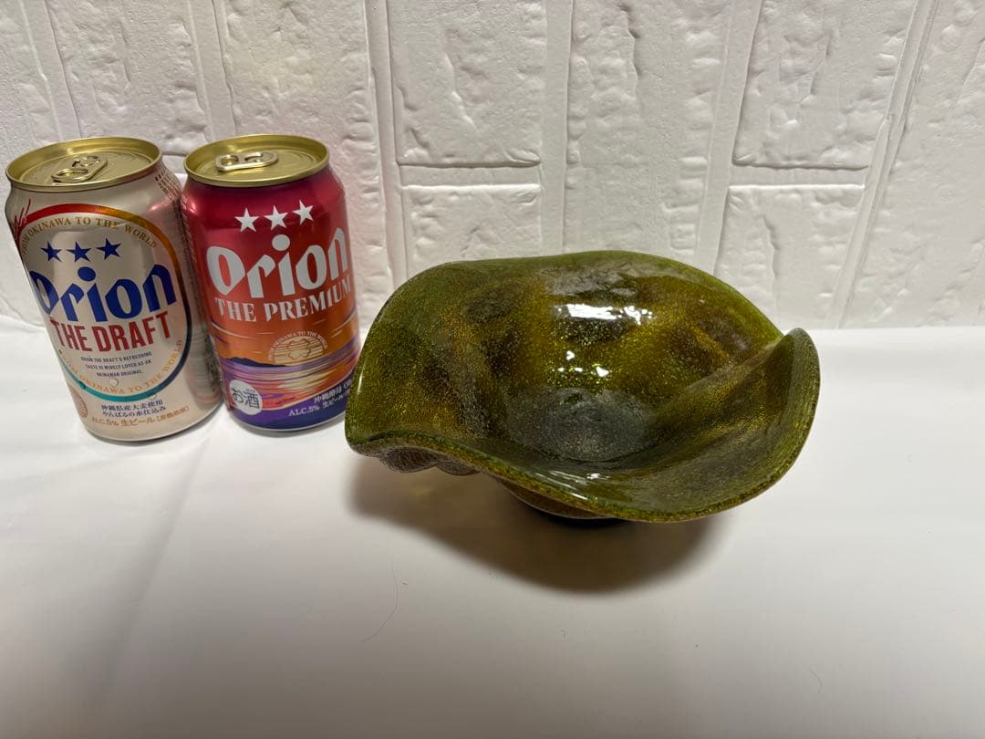 稲嶺盛吉】琉球ガラス　皿（貝）①