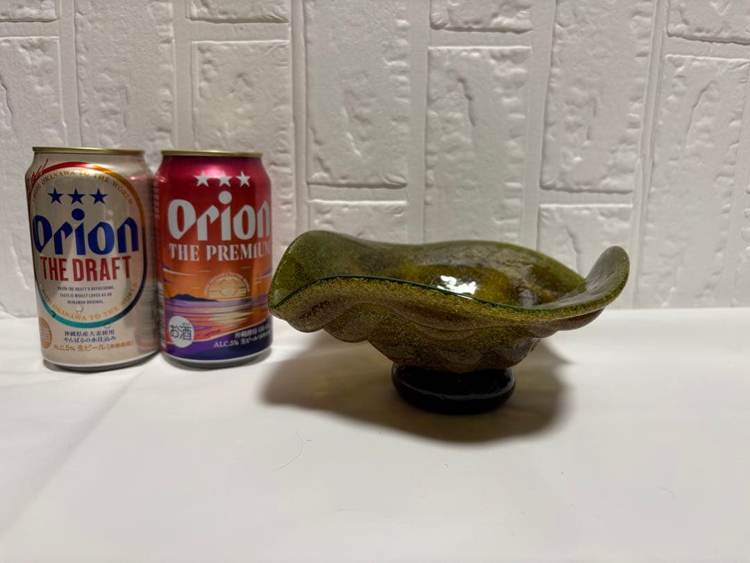 稲嶺盛吉】琉球ガラス　皿（貝）①