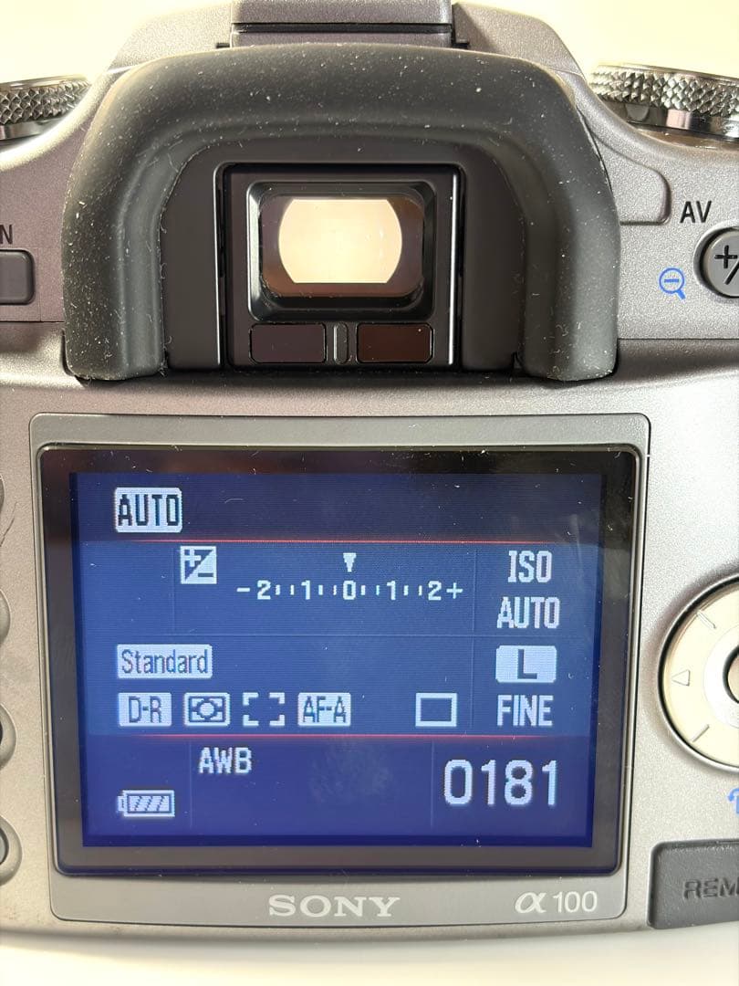 SONY α100 + ズーム2本（80~200mm, 35~105mm）