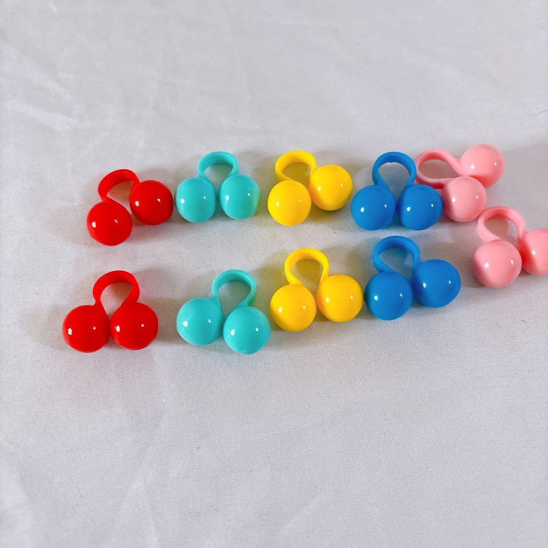 ☆指人形 フィジェット リング ギフト 10個セット おもちゃ カラフル