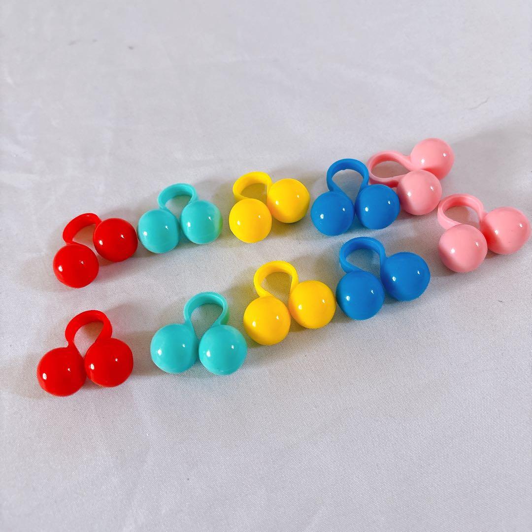 ☆指人形 フィジェット リング ギフト 10個セット おもちゃ カラフル