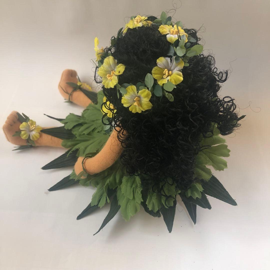 ハワイアン布製人形 オルゴール