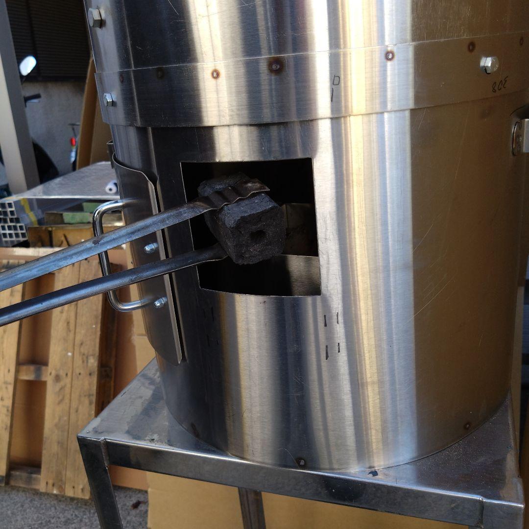 「炭火」焼きいも ステンレス釜 送料無料 新品 キッチンカー イベントに　MG3